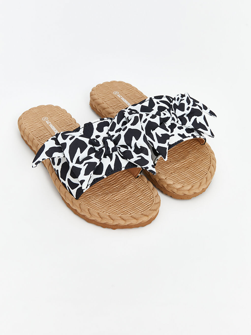 Bow Patterned Women's Slippers -S5BF81Z8-M0T