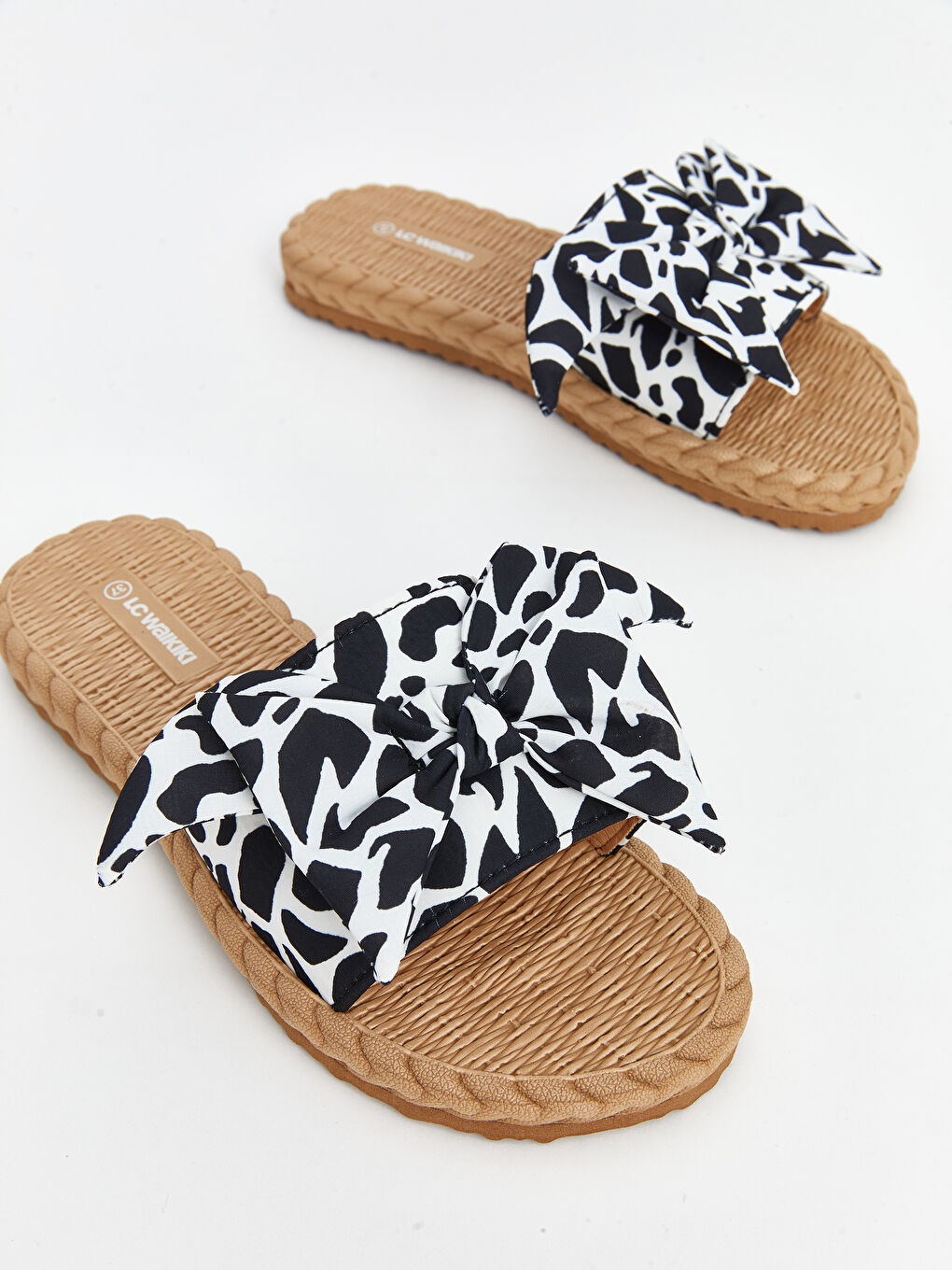Bow Patterned Women's Slippers -S5BF81Z8-M0T