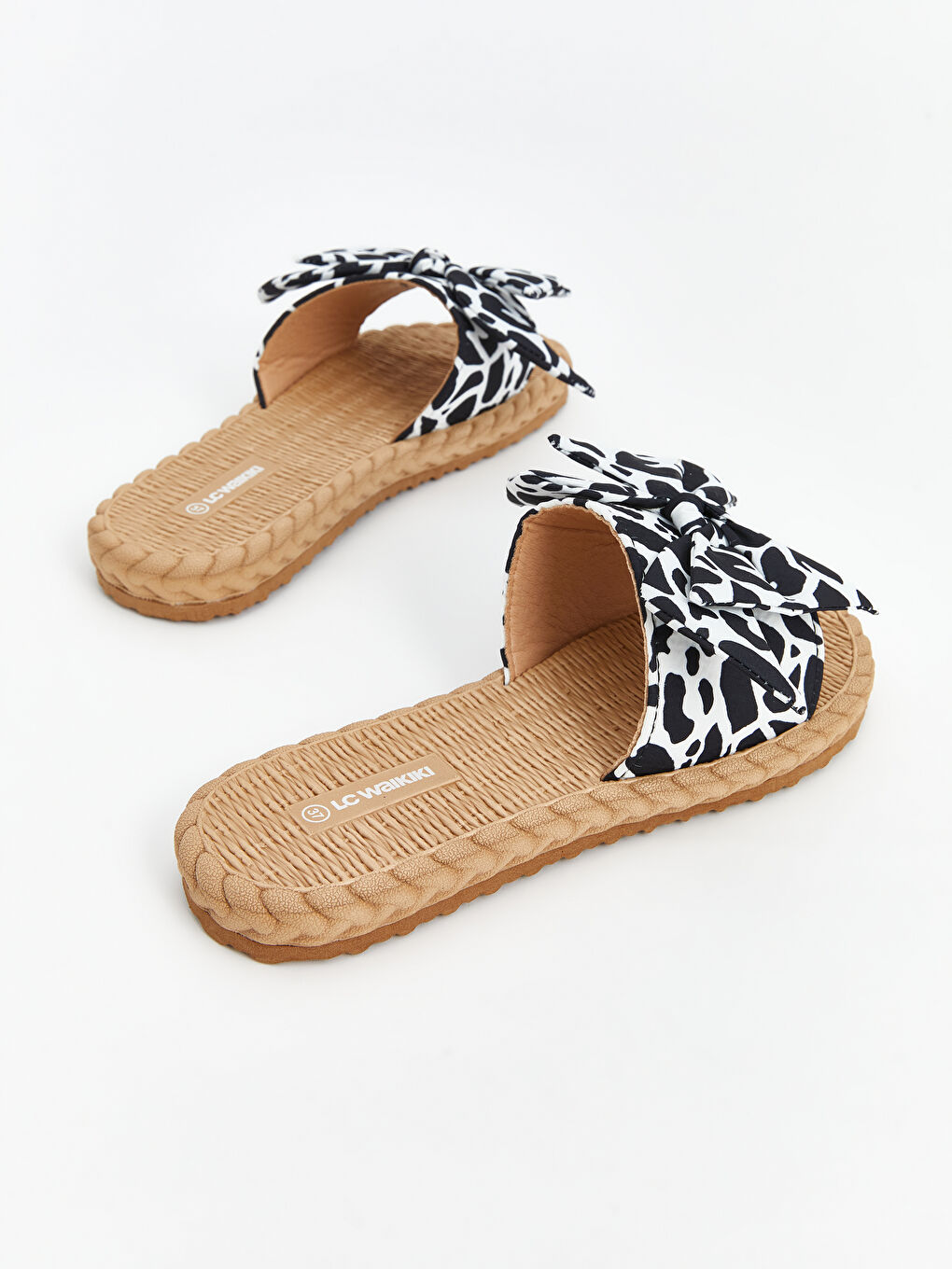 Bow Patterned Women's Slippers -S5BF81Z8-M0T