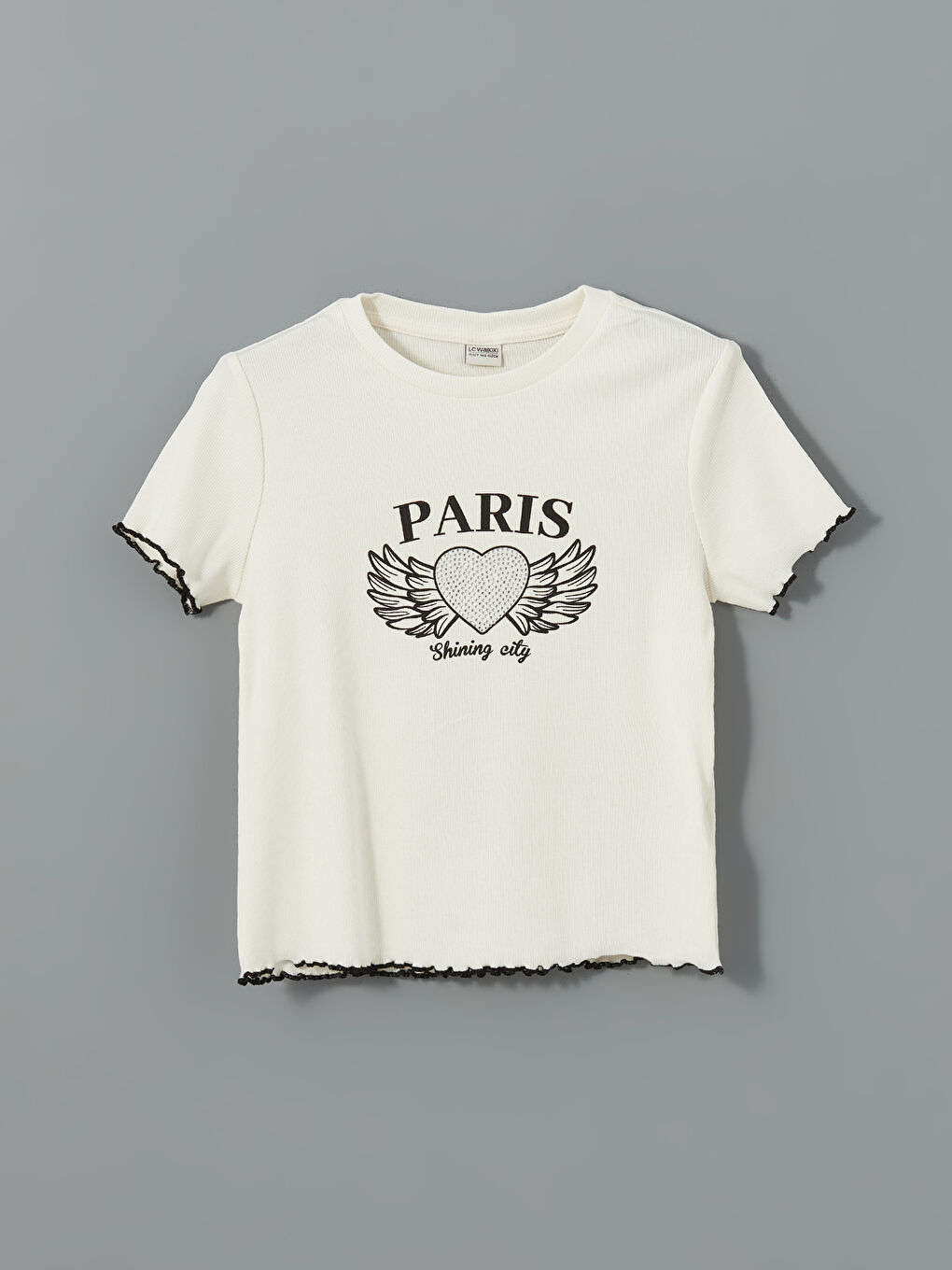 Paris Printed Girls' T-Shirt and Sweatpants 2 Pack Set -S5BF96Z4-FDH