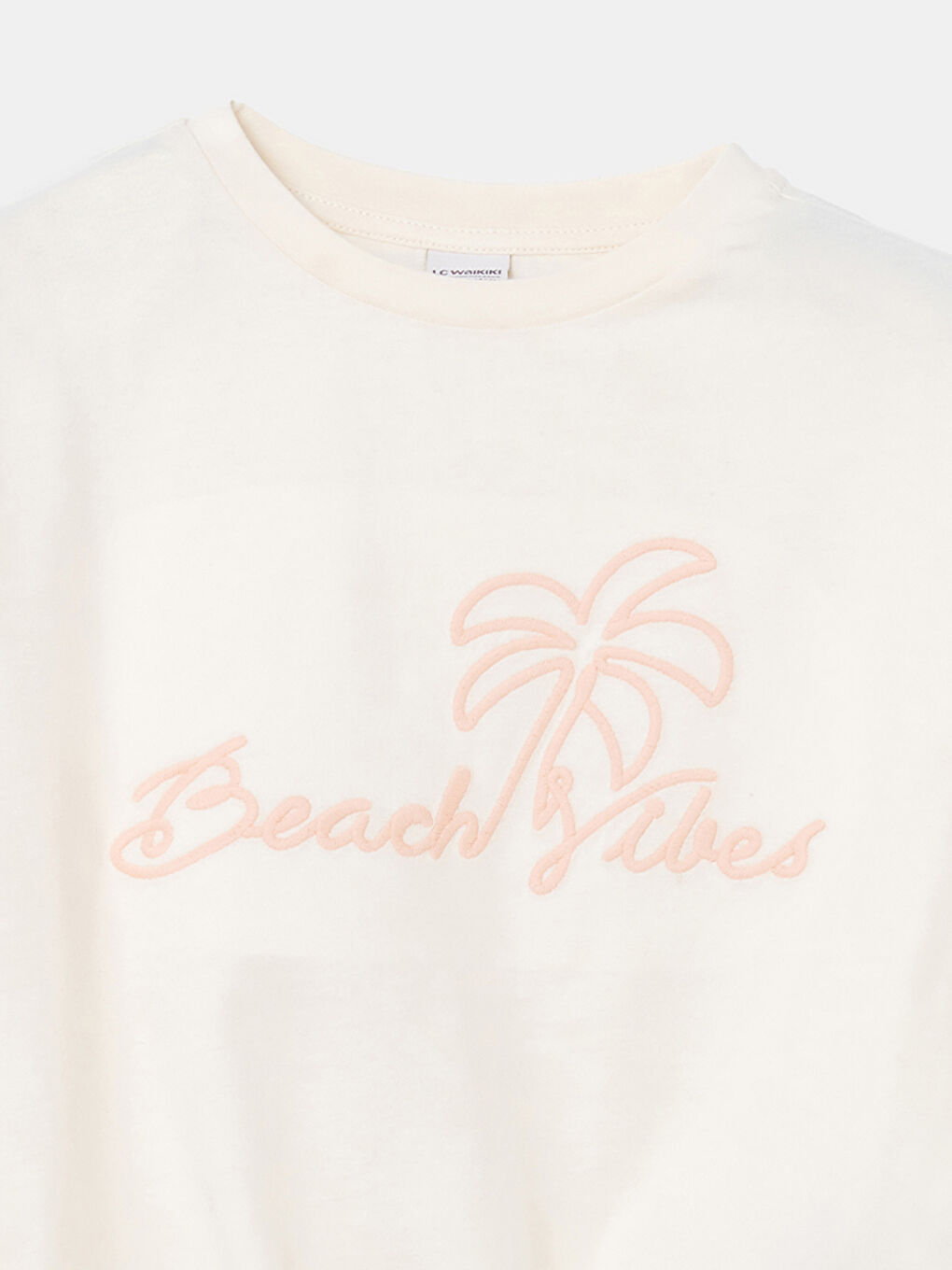 Beach Vibes Printed Girls' T-Shirt and Sweatpants 2 Pack Set -S5BG03Z4-FRC