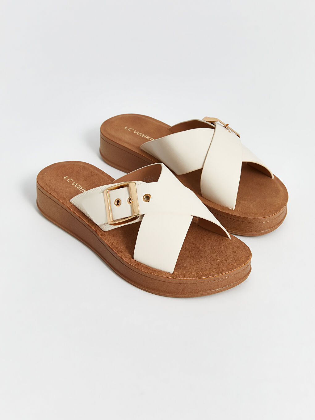 LC Waikiki Cross-Strap Women's Slippers -S5BG40Z8-J5E