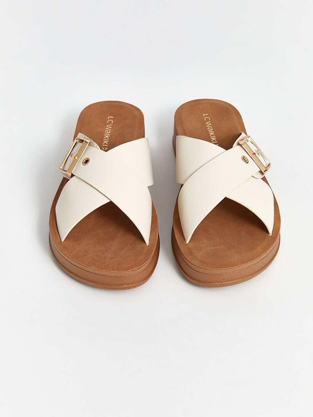 LC Waikiki Cross-Strap Women's Slippers -S5BG40Z8-J5E