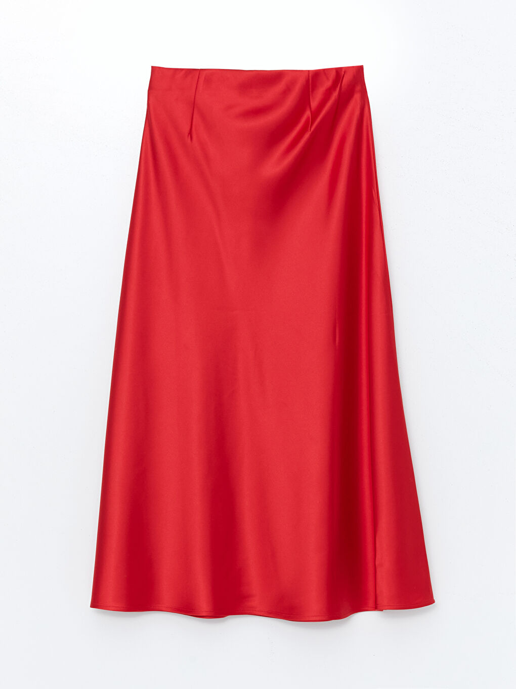 Standard Fit Plain Satin Women's Skirt -S5BG74Z8-KYV