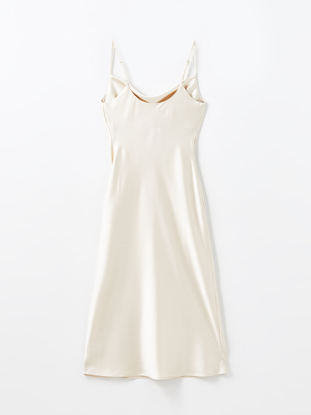 Cowl Neck Strappy Satin Women's Dress -S5BG80Z8-FUR