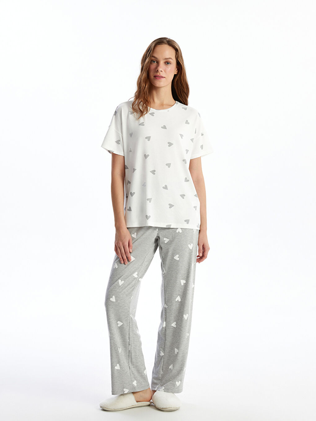Elasticated Waist Printed Women's Pyjama Bottoms -S5BG96Z8-998