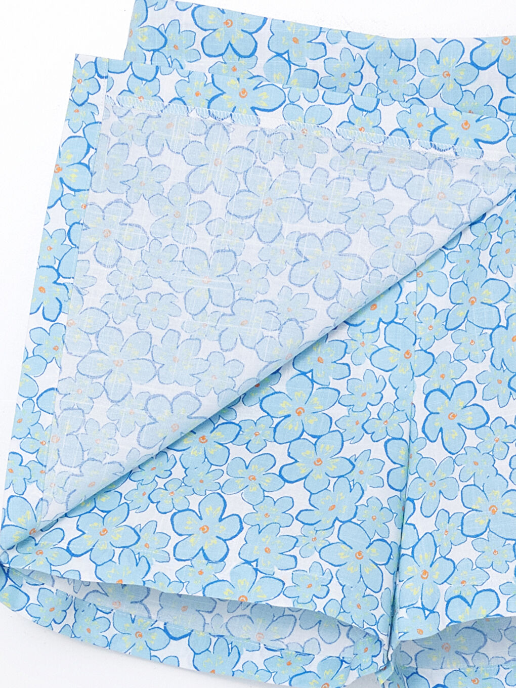 Floral Girl's Short Skirt with Elastic Waist -S5BH34Z4-LQQ
