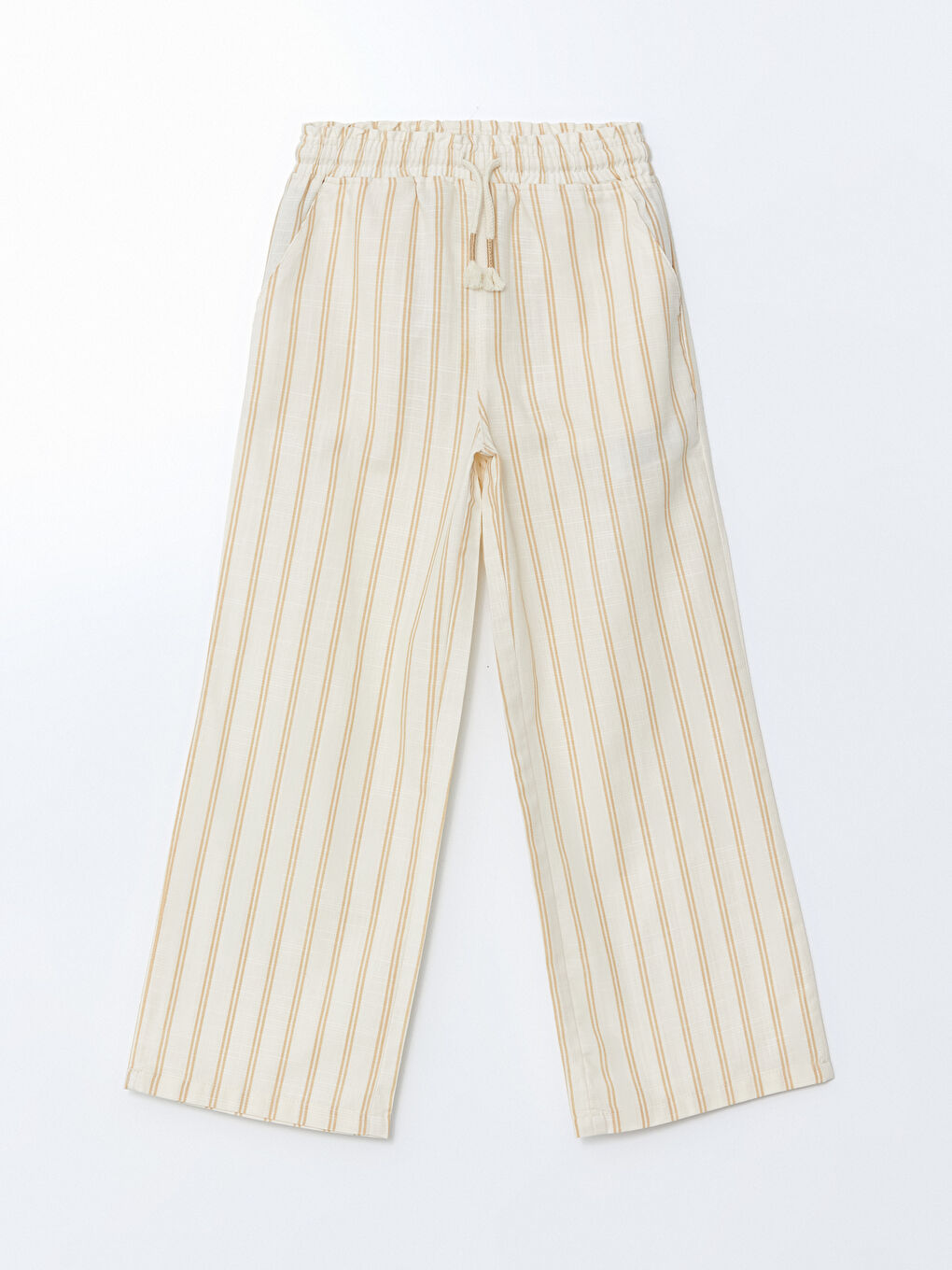 Elastic Waist Striped Girl Trousers -S5BH60Z4-LE8