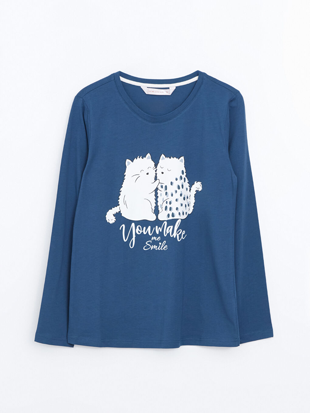 Crew Neck Printed Women's Pyjama Set -S5BH71Z8-LSF