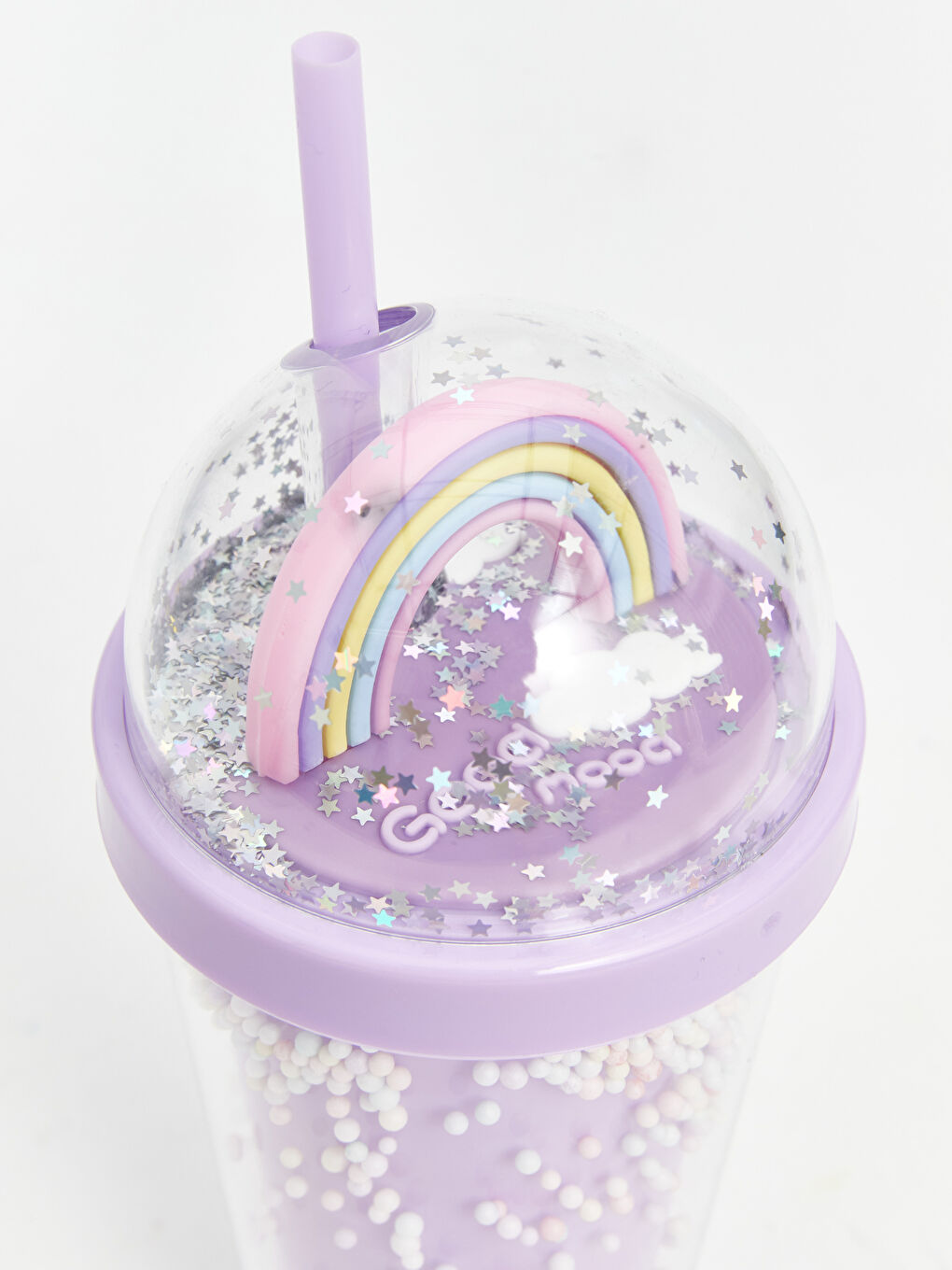 Karışık Desenli Pipetli Bardak Suluk 380 ml-1