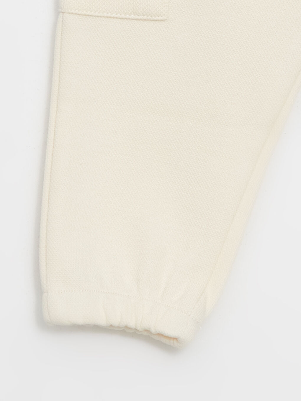 Bej Beli Lastikli Erkek Bebek Jogger Eşofman Altı-2