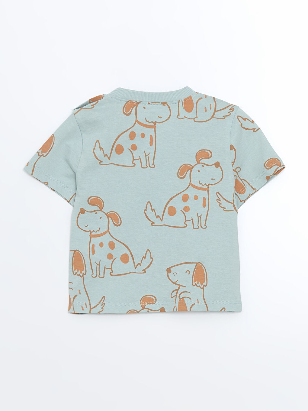 Mavi Köpek Baskılı Erkek Bebek Tişört-2