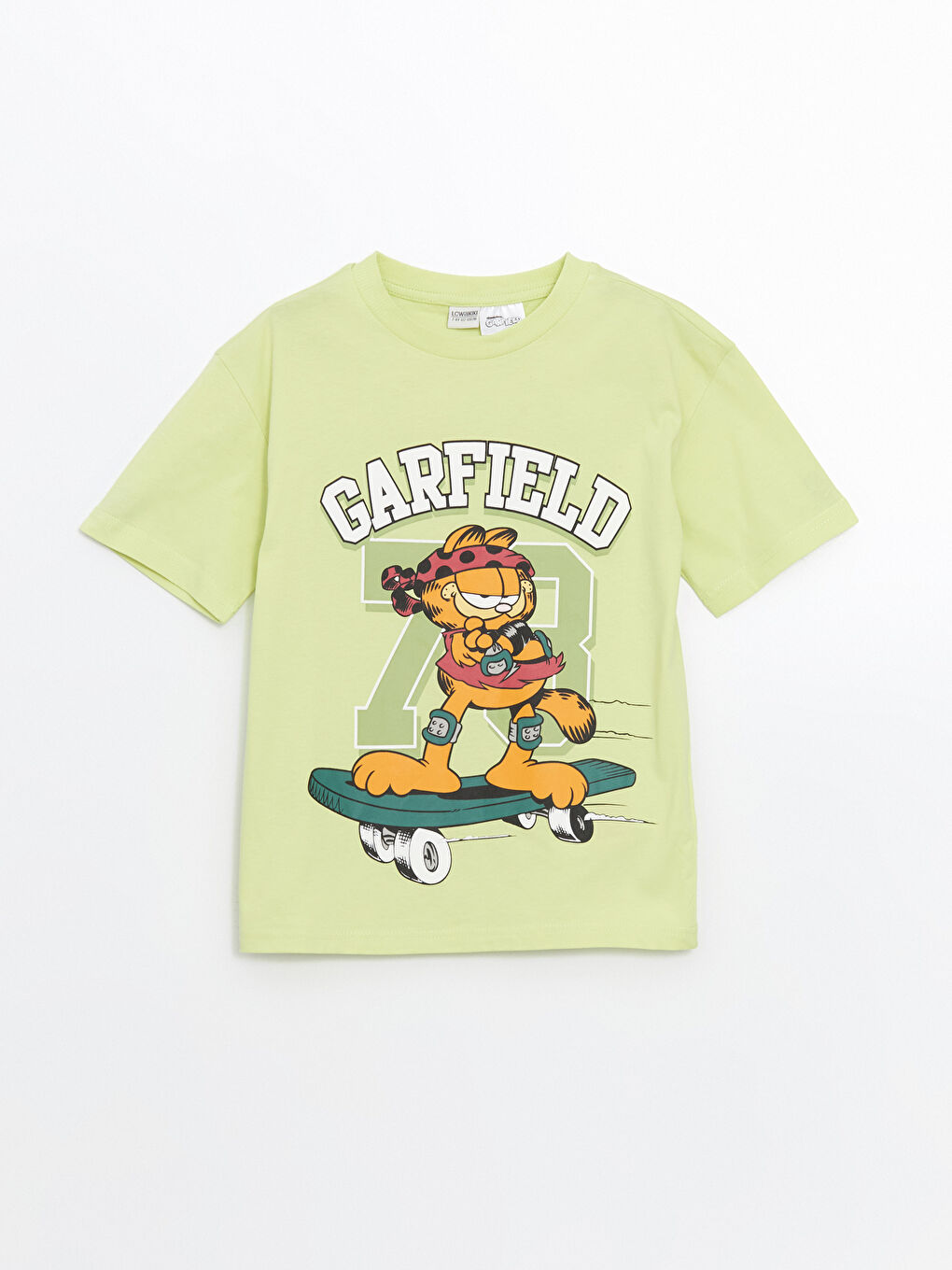Crew Neck Garfield Printed Boys' T-shirt -S5BI41Z4-FV0