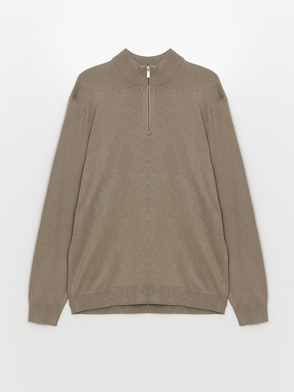 Pull-over à col roulé et manches longues pour hommes en tricot-4