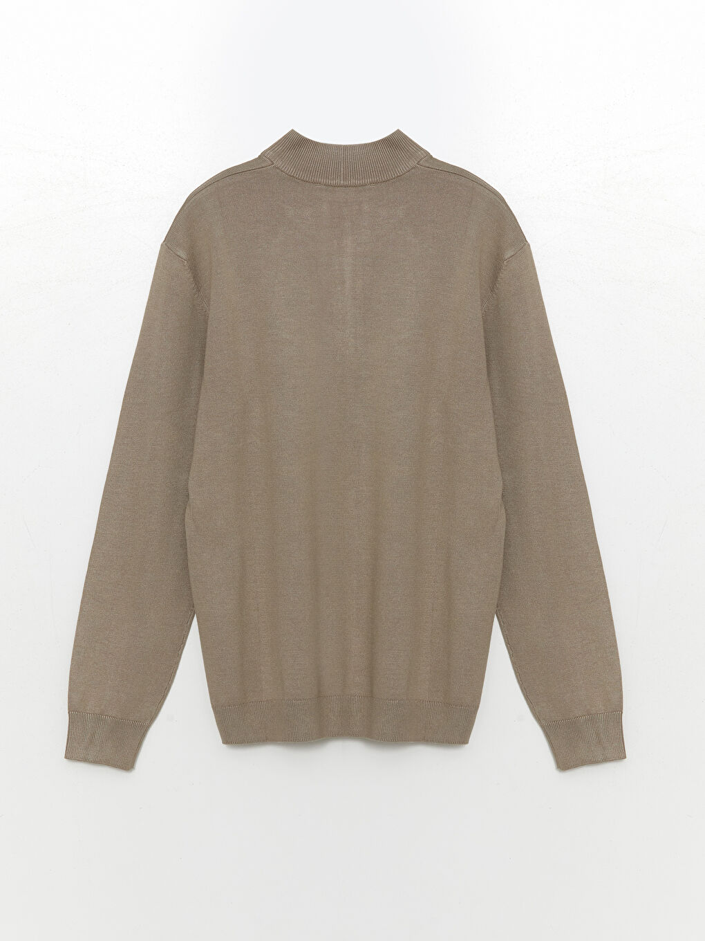 Pull-over à col roulé et manches longues pour hommes en tricot-5
