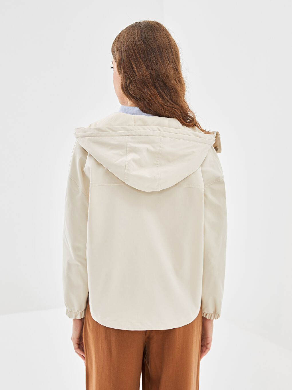 Hooded Oversize Women's Raincoat -S5BI79Z8-SB4