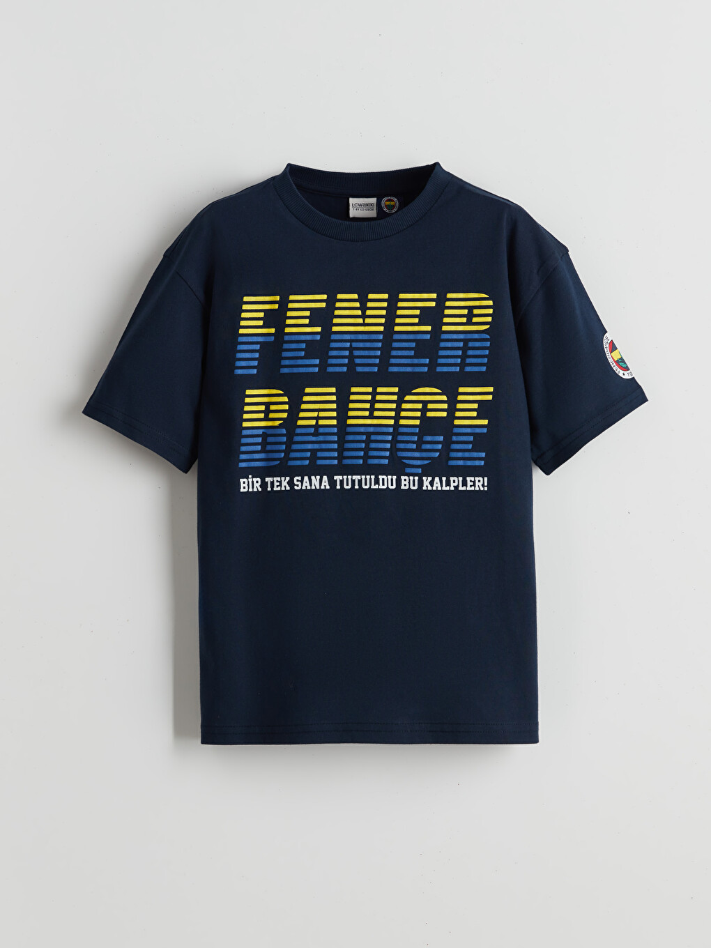 Lacivert Fenerbahçe Baskılı Erkek Çocuk Tişört