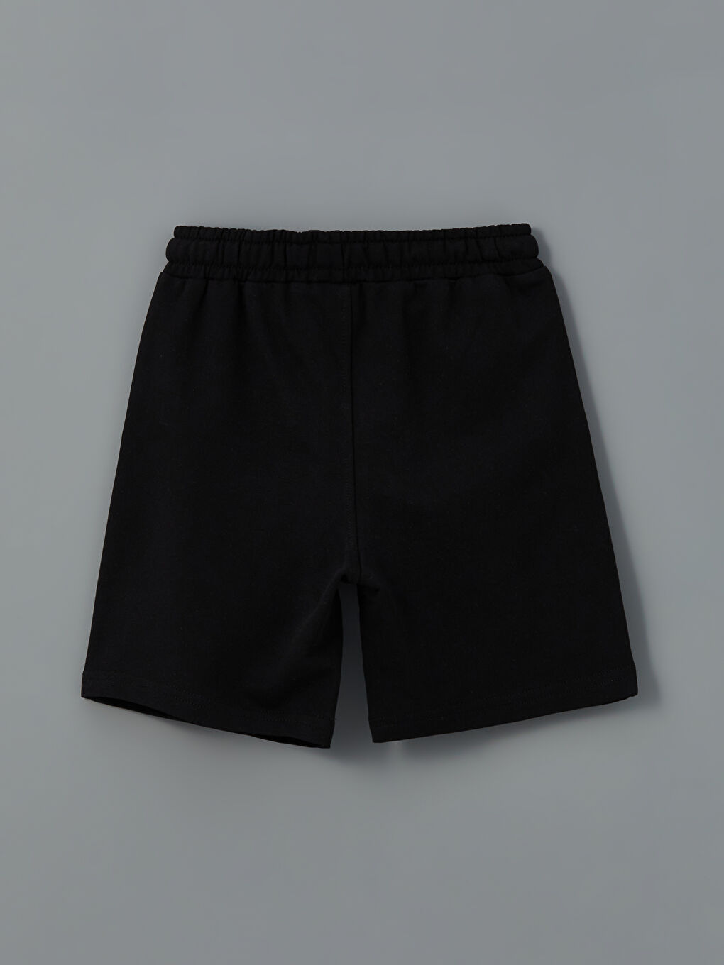 Siyah Beli Lastikli Beşiktaş Baskılı Erkek Çocuk Şort-1