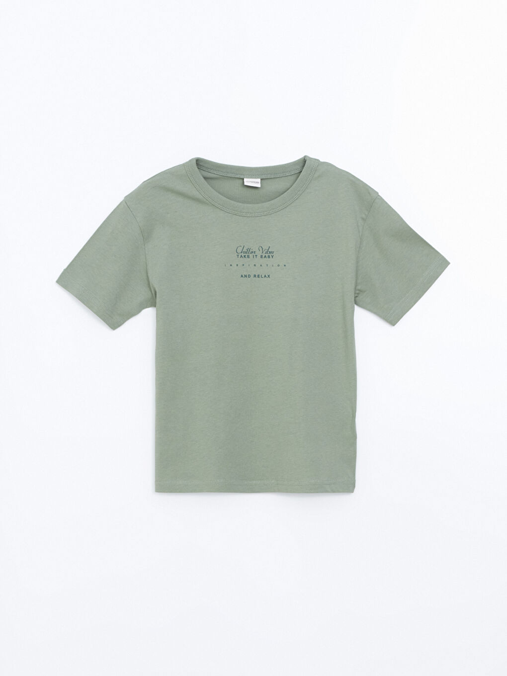 Crew Neck Printed Jersey Boys' T-Shirt -S5BJ11Z4-GX7