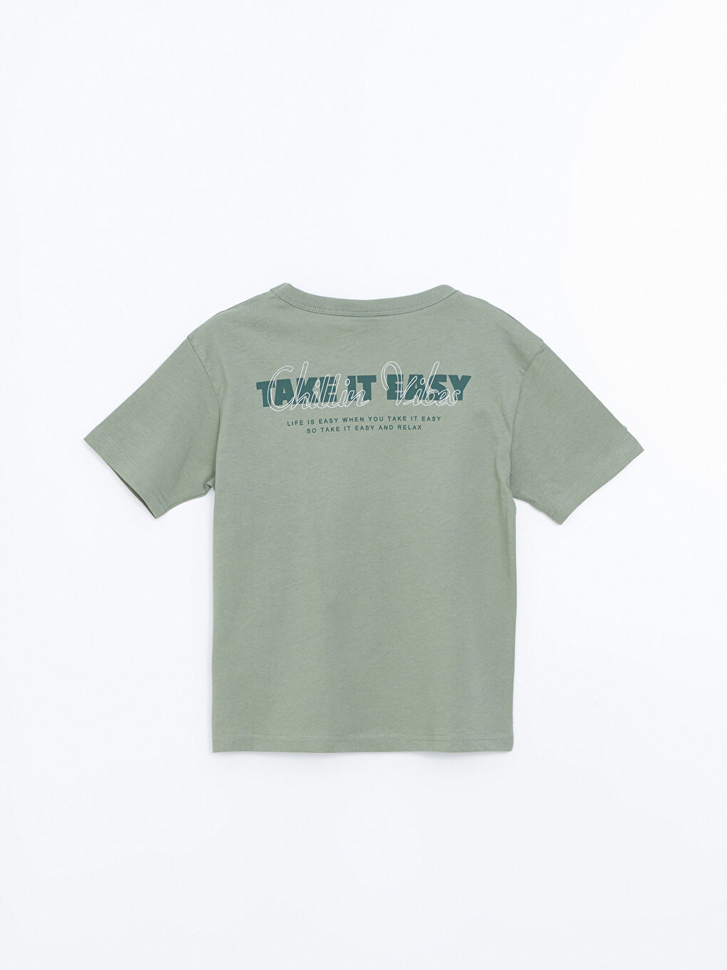 Crew Neck Printed Jersey Boys' T-Shirt -S5BJ11Z4-GX7