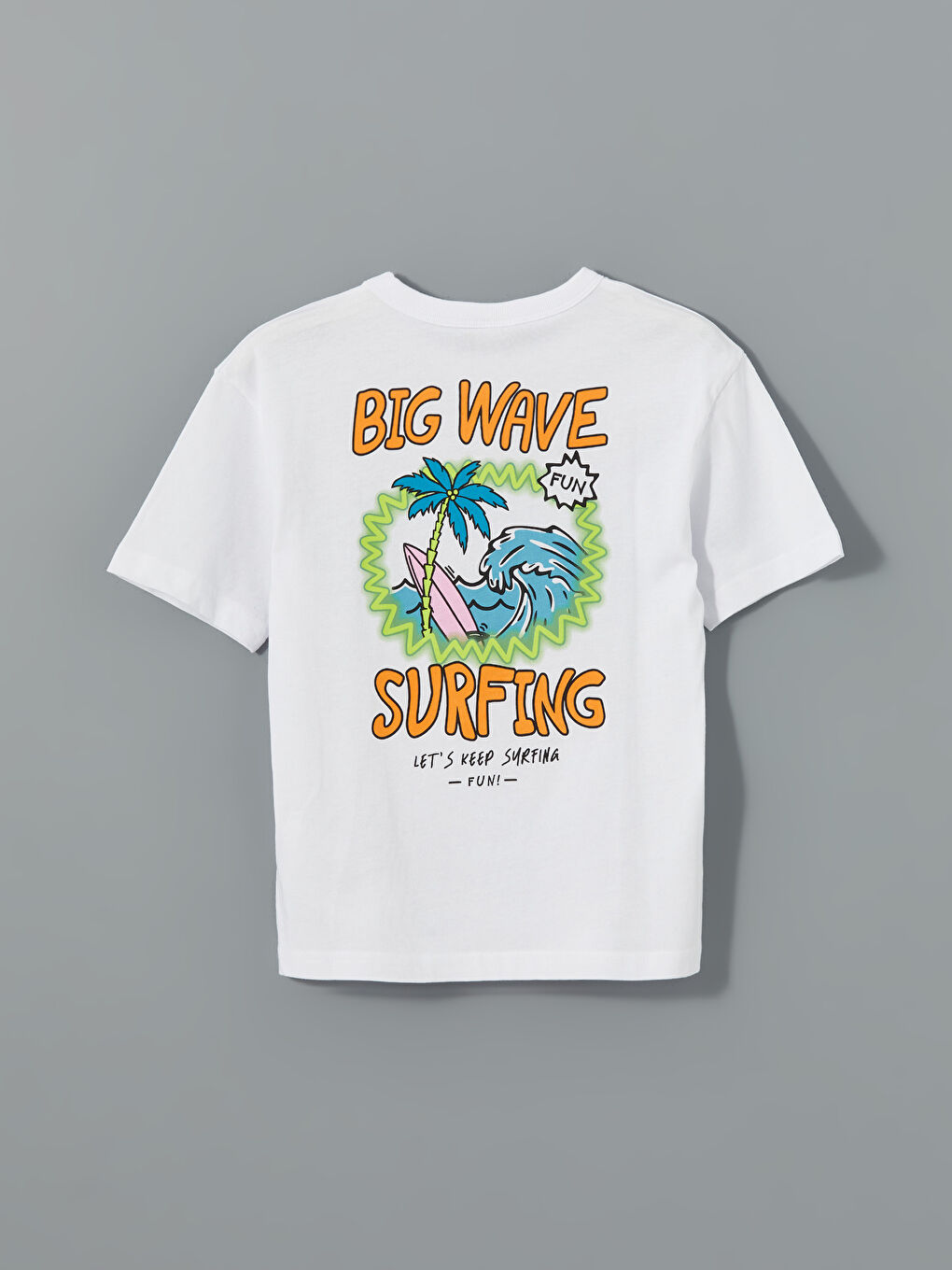 Crew Neck Printed Jersey Boys' T-Shirt -S5BJ13Z4-Q6K
