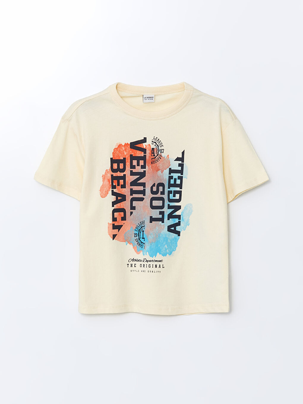 Crew Neck Printed Jersey Boys' T-Shirt -S5BJ15Z4-FQQ