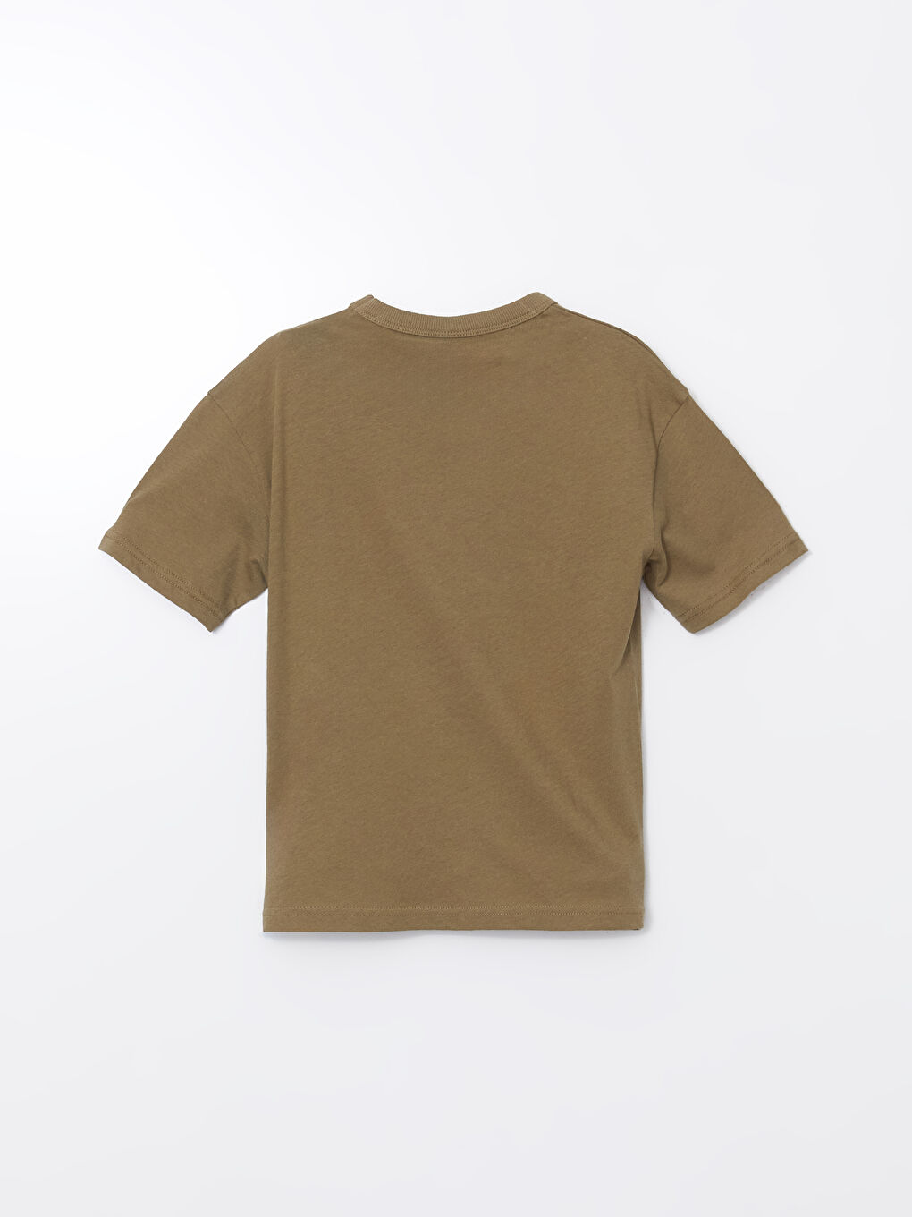Crew Neck Printed Jersey Boys' T-Shirt -S5BJ17Z4-GYP