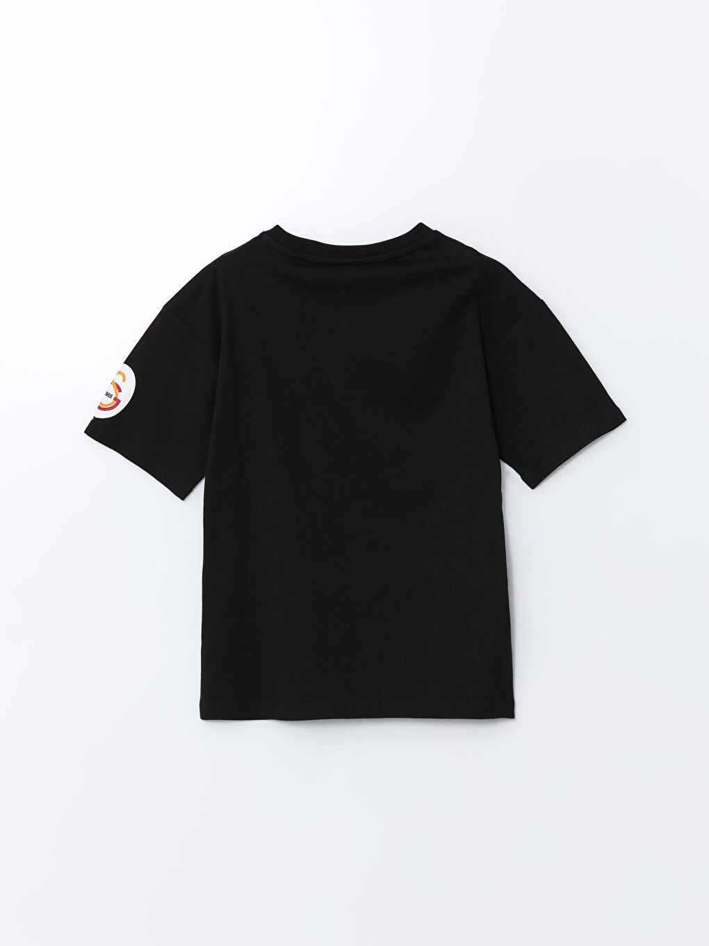 Siyah Bisiklet Yaka Galatasaray Baskılı Erkek Çocuk Tişört-1