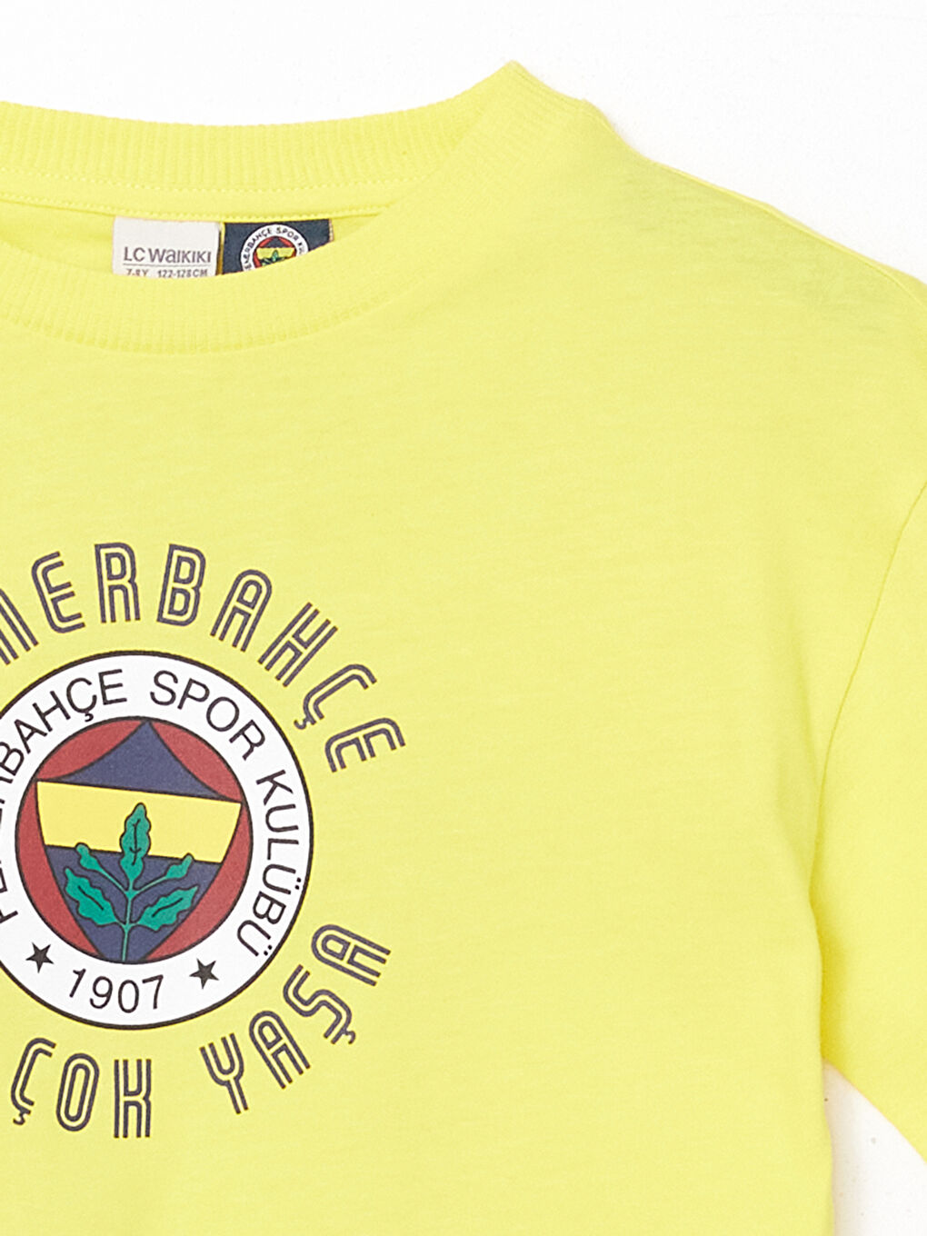 LCW Kids Sari Bisiklet Yaka Fenerbahçe Baskılı Erkek Çocuk Tişört - 3