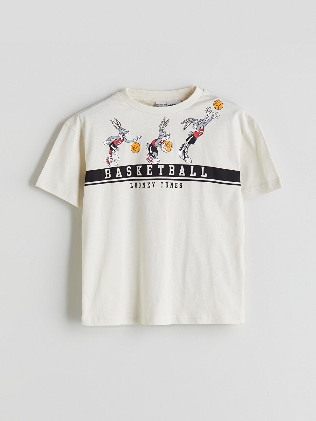 Crew Neck Bugs Bunny Printed Boys' T-Shirt -S5BJ91Z4-FDJ