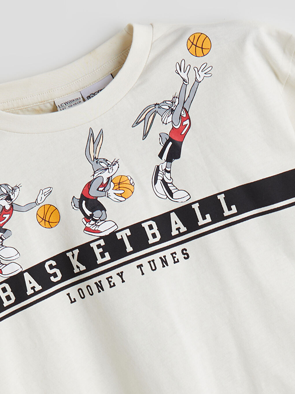 Crew Neck Bugs Bunny Printed Boys' T-Shirt -S5BJ91Z4-FDJ