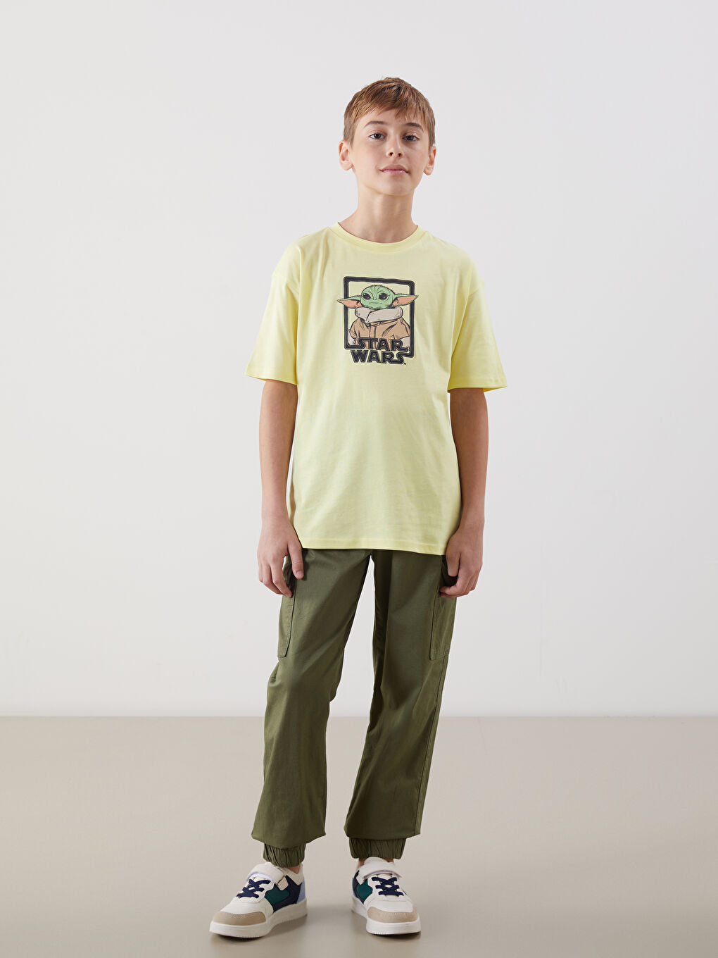 Crew Neck Star Wars Printed Boys' T-shirt -S5BJ96Z4-FER