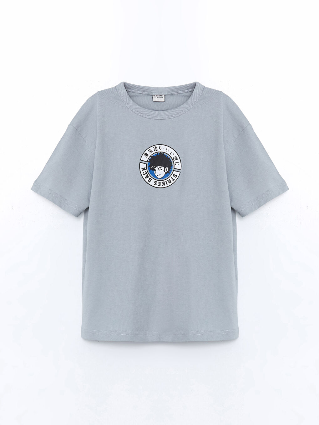 Crew Neck Captain Tsubasa Printed Jersey Boys' T-Shirt -S5BK03Z4-FKN