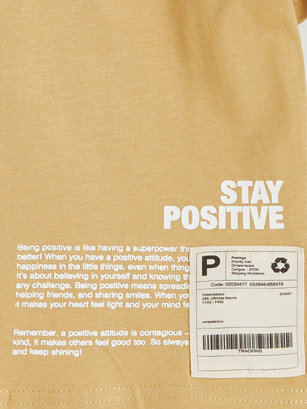 Tricou pentru Băieți cu Guler Rotund și Text Imprimat-4