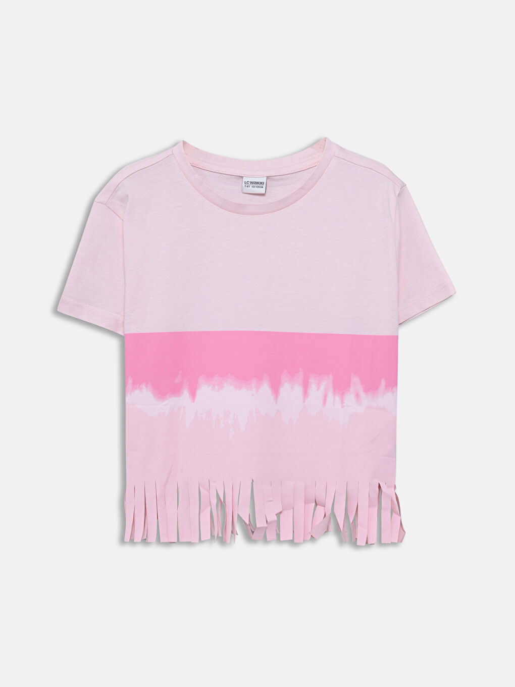 Crew Neck Girls' T-Shirt -S5BK17Z4-LT4