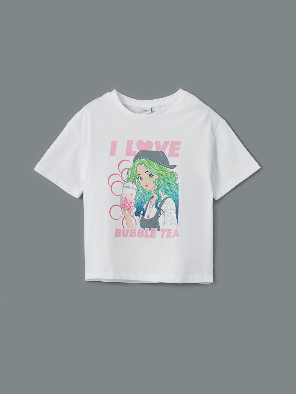 Crew Neck Girl's T-Shirt -S5BK25Z4-FFB