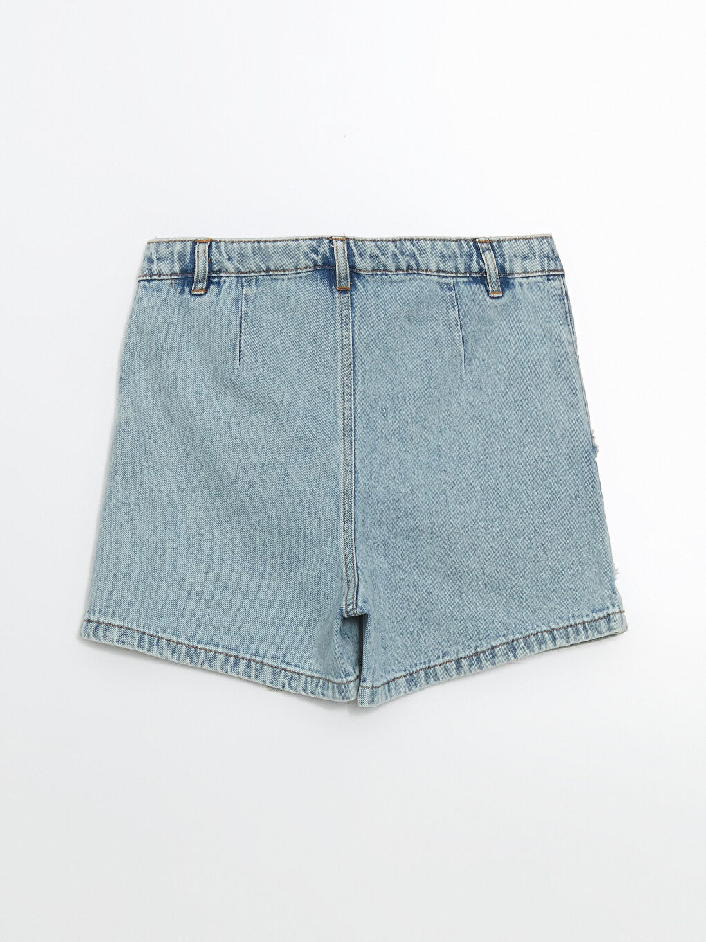 Butterfly Embroidered Girl'S Jean Shorts Skirt -S5BK38Z4-V2T