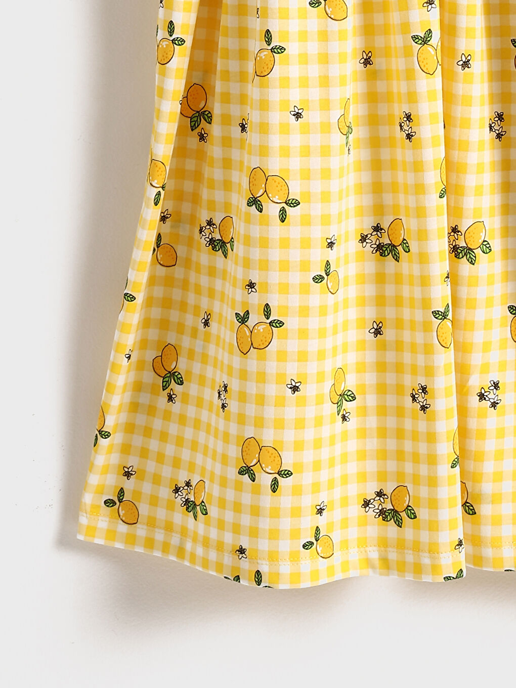 Crew Neck Patterned Girls' Dress -S5BK49Z4-LUG