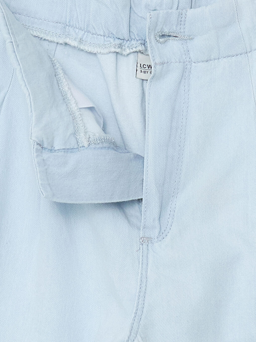 İndigo Wideleg Kız Çocuk Jean Pantolon-1