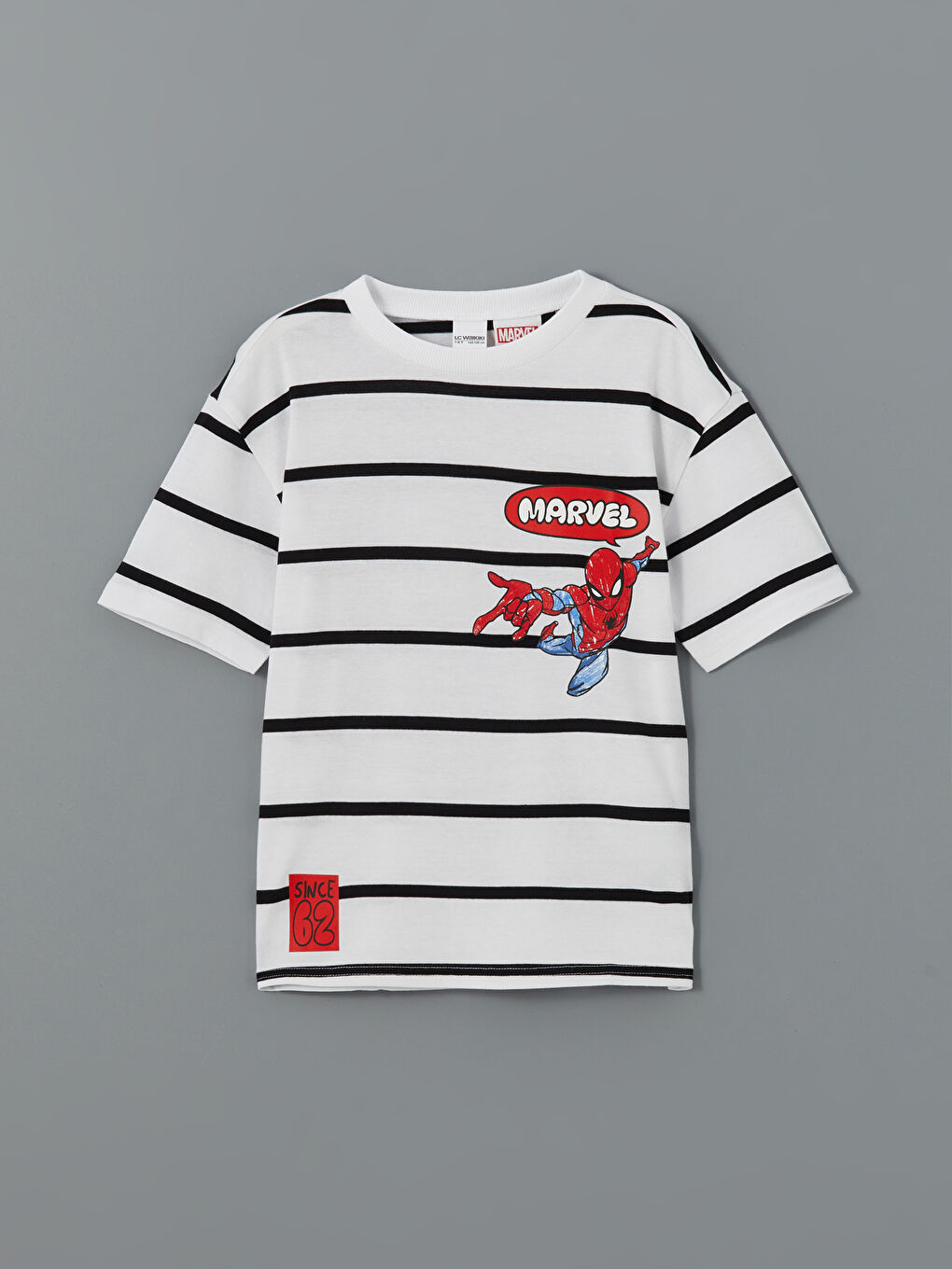 Crew Neck Spider-Man Printed Boys' T-Shirt -S5BL06Z4-LJX