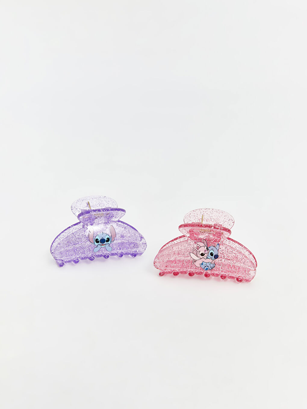 ლილო და სტიჩი ნაბეჭდი გოგონებისთვის კლიპის თმის სამაგრი 2 შეკვრა