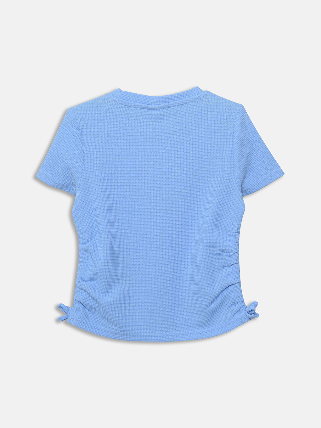 Crew Neck California Printed Girls' Crop T-Shirt -S5BL18Z4-YTE