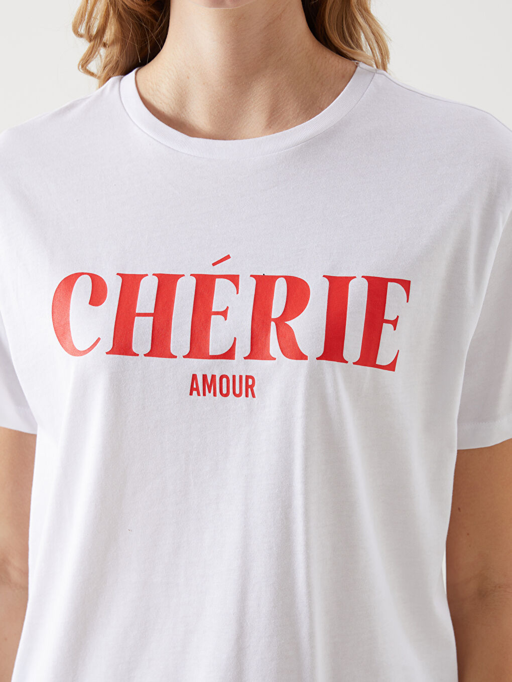 Crew Neck Printed Women's T-Shirt-2