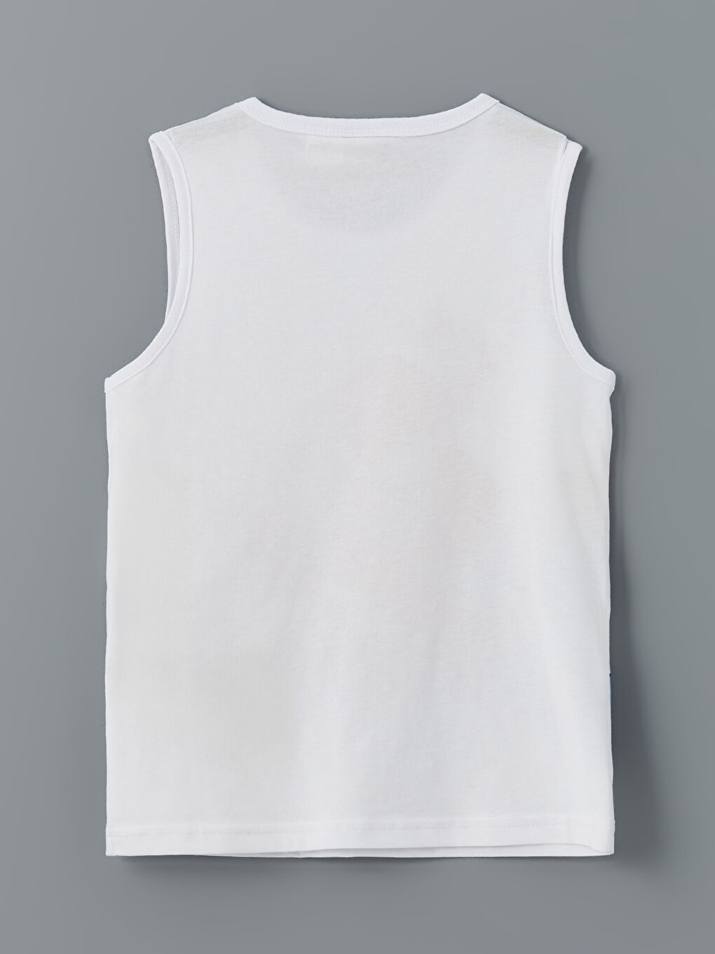 Beyaz Bisiklet Yaka Spider-Man Baskılı Erkek Çocuk Atlet-1