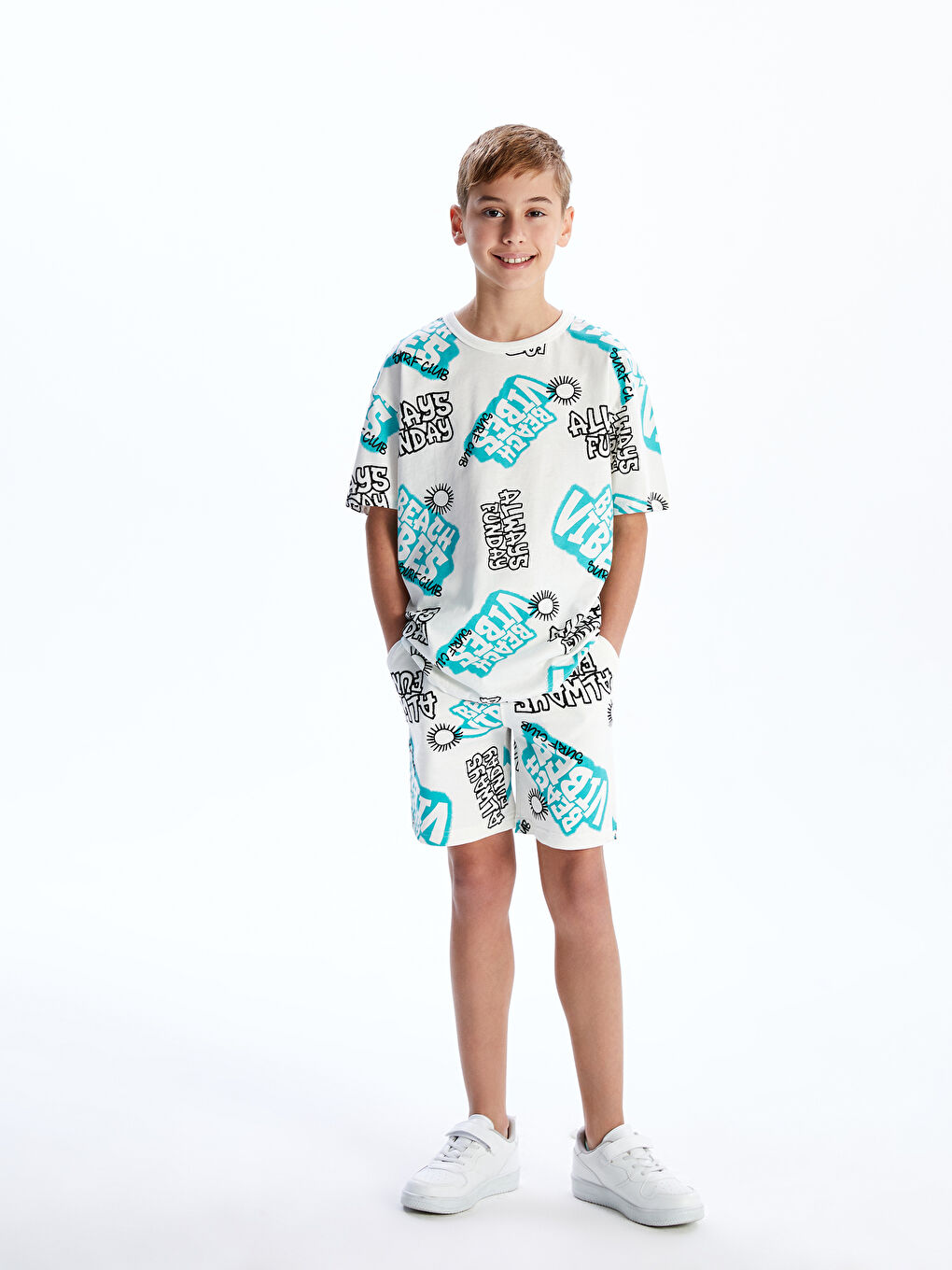 Boys Shorts With Elastic Waist -S5BM12Z4-LRR