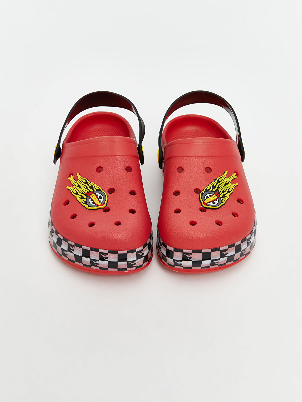 Kırmızı Tabanı Işıklı Erkek Çocuk Plaj Sandaleti-3