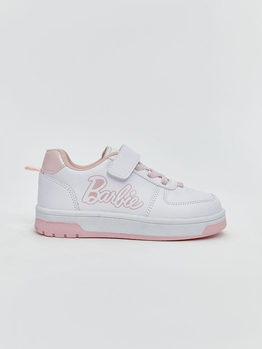 Beyaz Barbie Baskılı Kız Çocuk Spor Ayakkabı-1