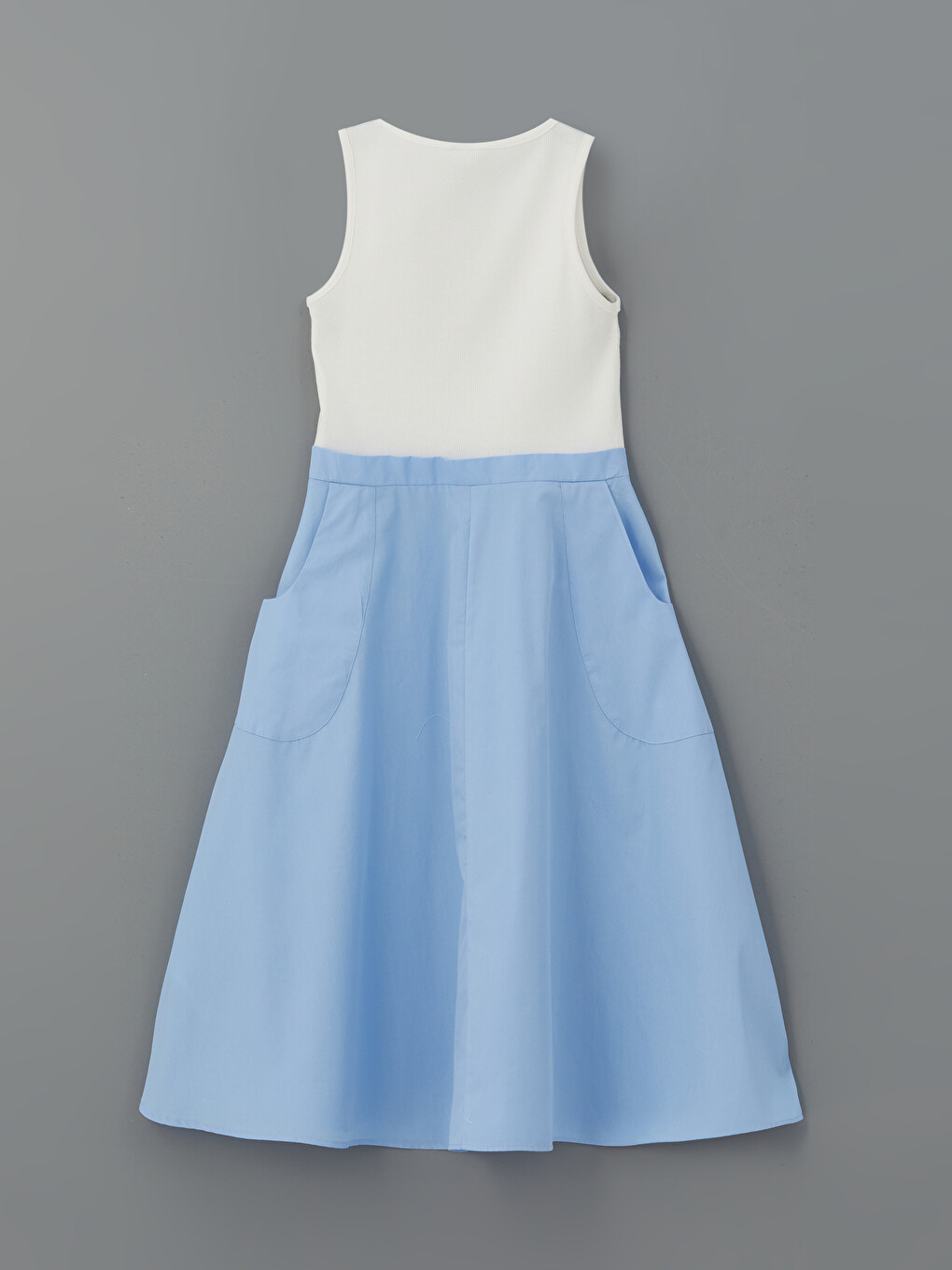 Crew Neck Girls' Dress-3