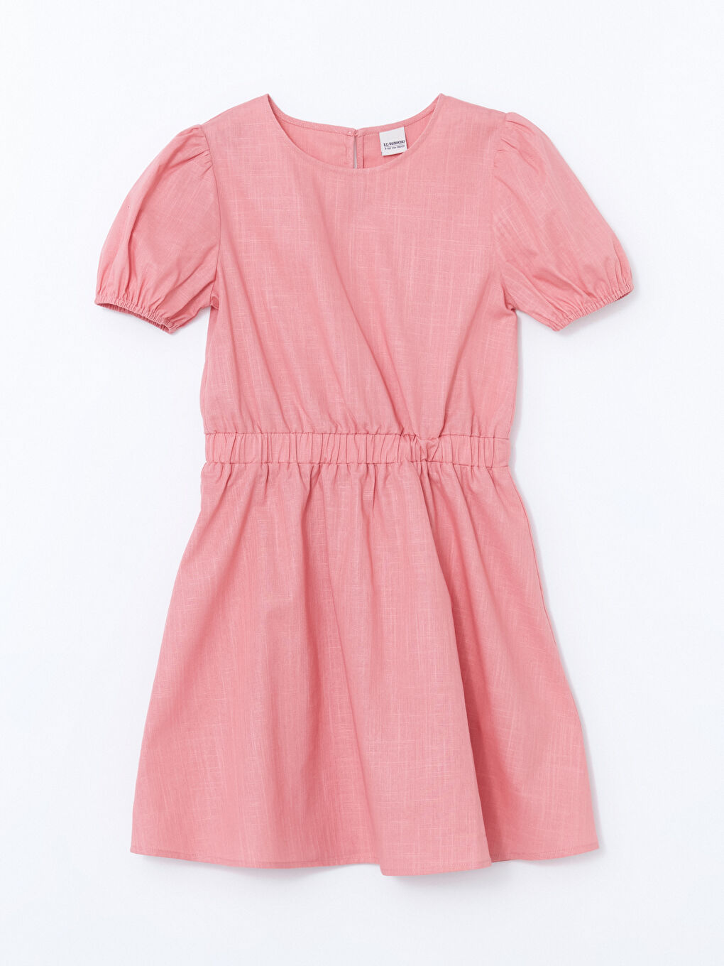 LCW Kids Basic Ruched Girls' Short Dress -S5BN21Z4-GJZ