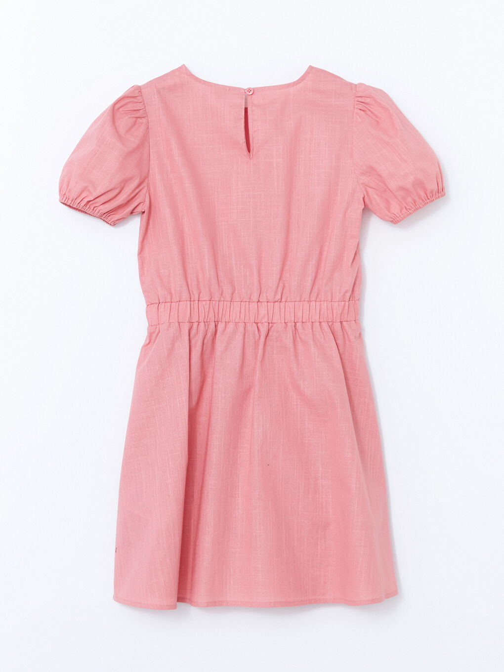 LCW Kids Basic Ruched Girls' Short Dress -S5BN21Z4-GJZ